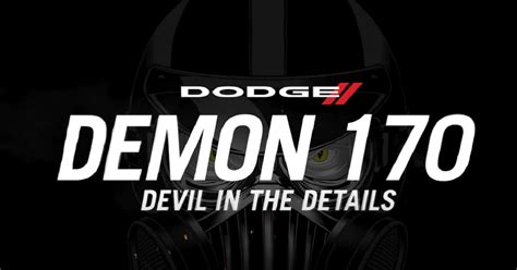 dodge demon 170: devil in the details|Check Out The Dodge Demon 170s Helicopter。